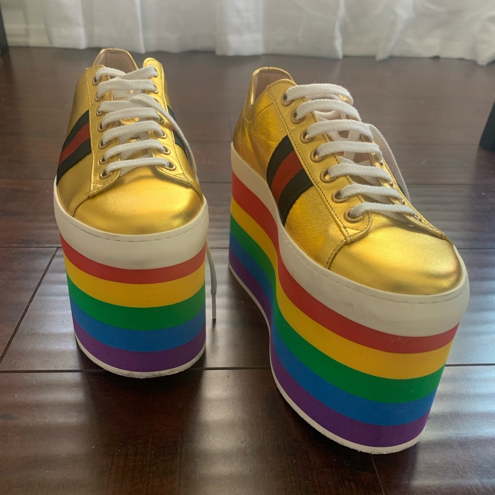 Gucci Rainbow Shoes